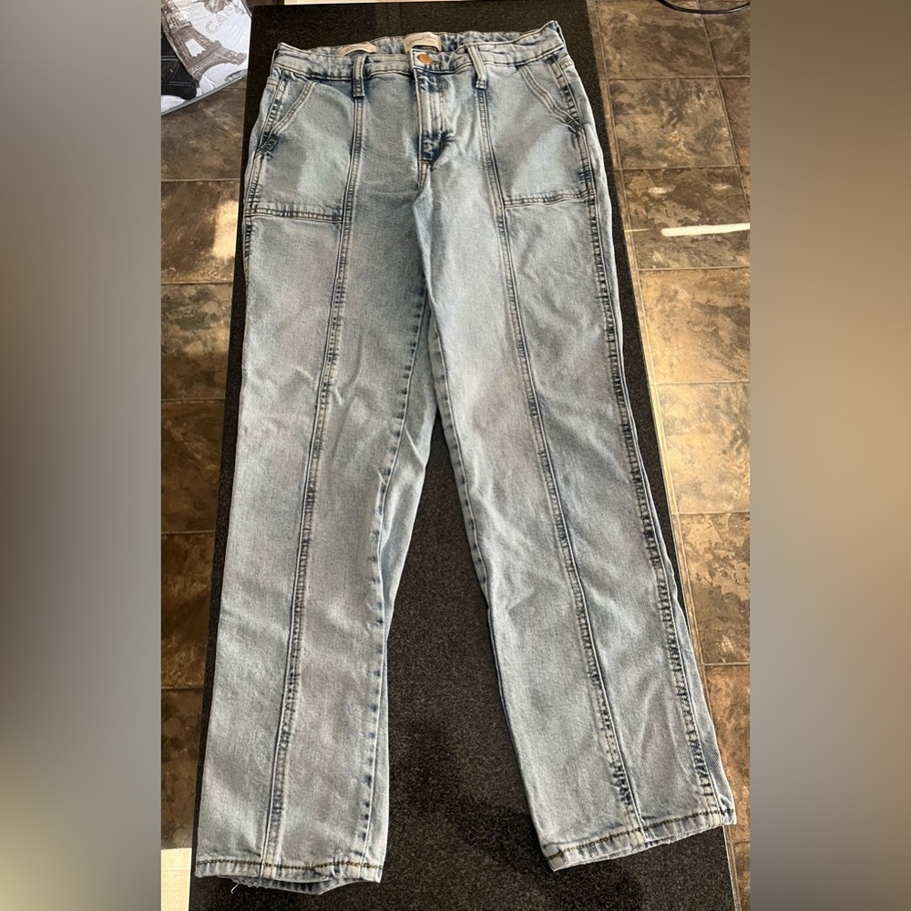 Universal Thread Light Blue Denim Jeans Cargo Style